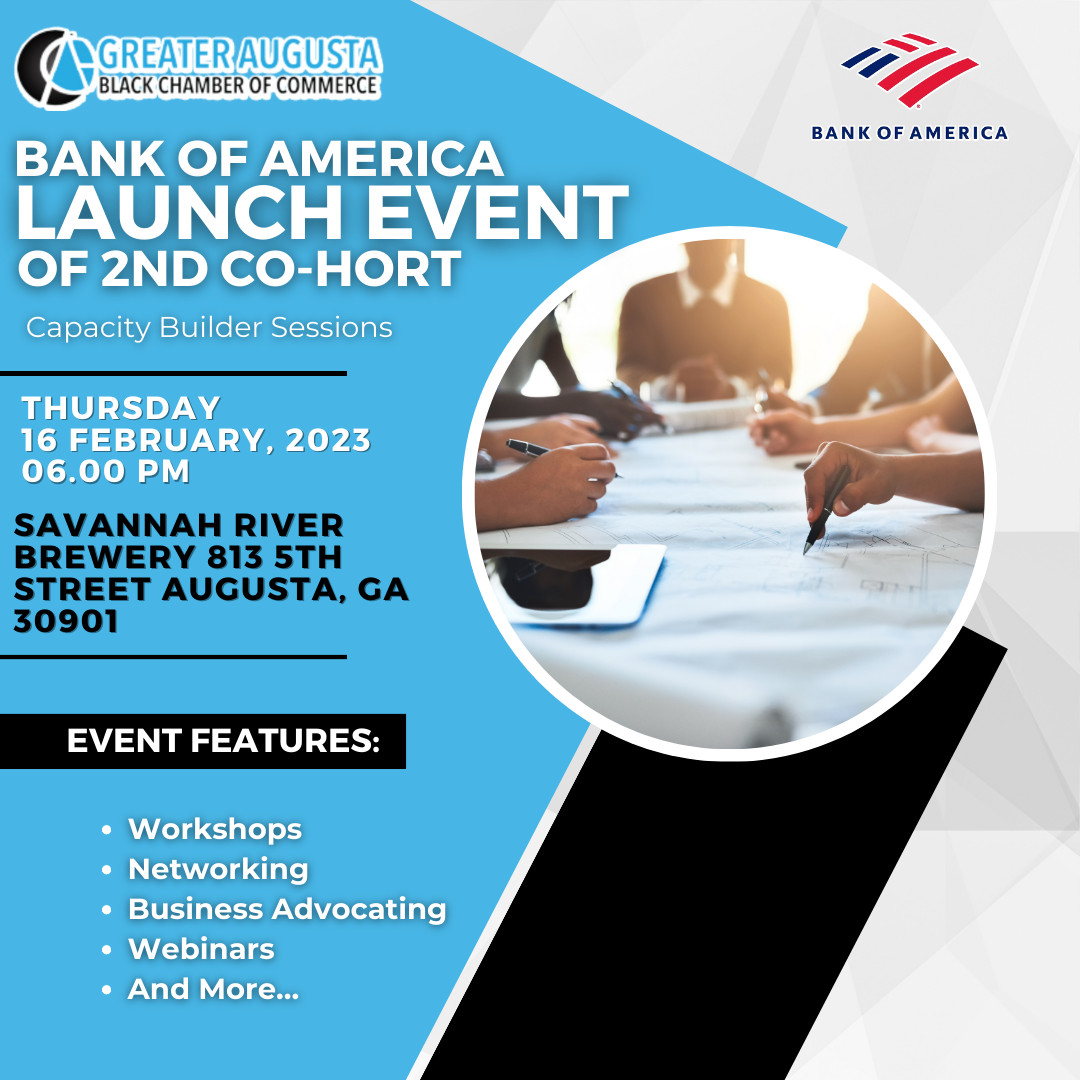 Bank of America Launch Event of 2nd CoHor Greater Augusta Black